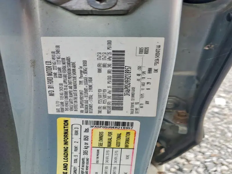 2014 FORD FUSION TITANIUM PHEV  