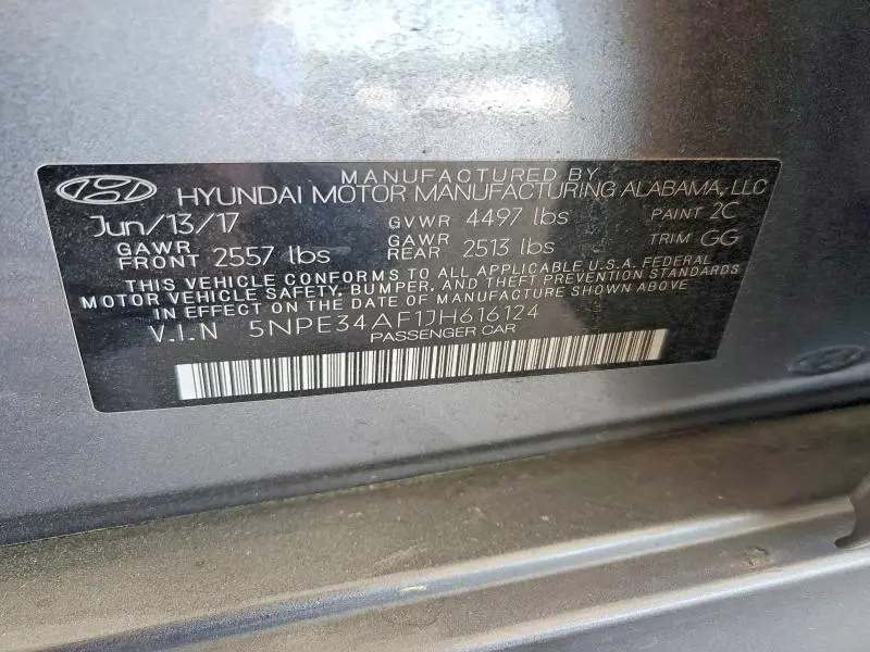 2018 HYUNDAI SONATA SEL  