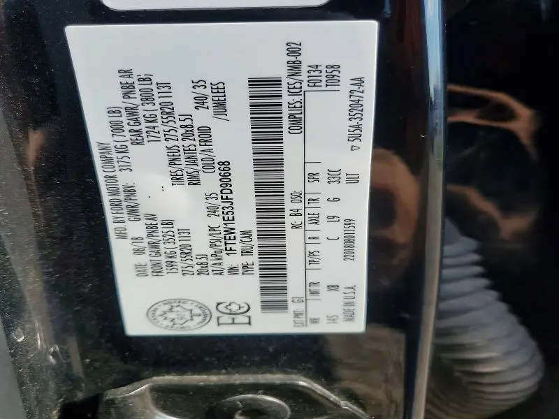 2018 FORD F150 SUPERCREW  