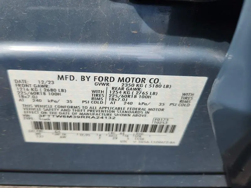 2024 FORD MAVERICK LARIAT  