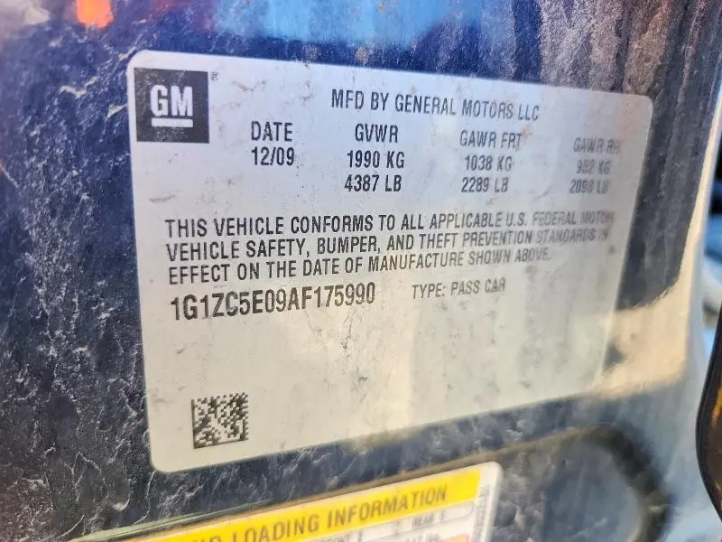 2010 CHEVROLET MALIBU 1LT  