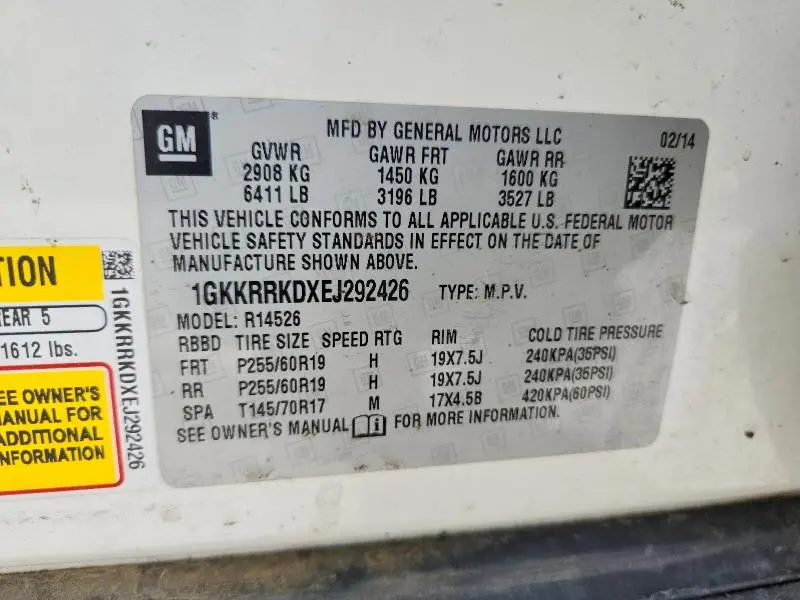 2014 GMC ACADIA SLT-1  