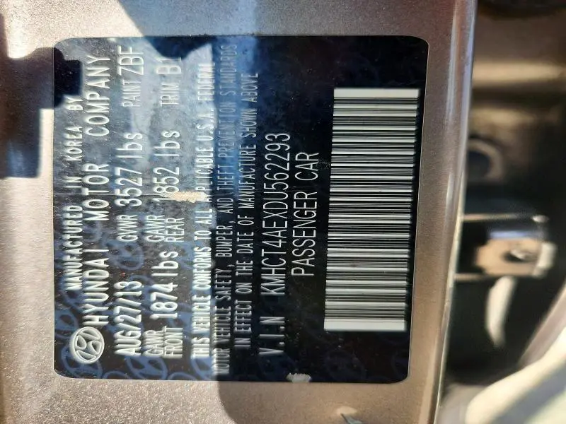 2013 HYUNDAI ACCENT GLS  