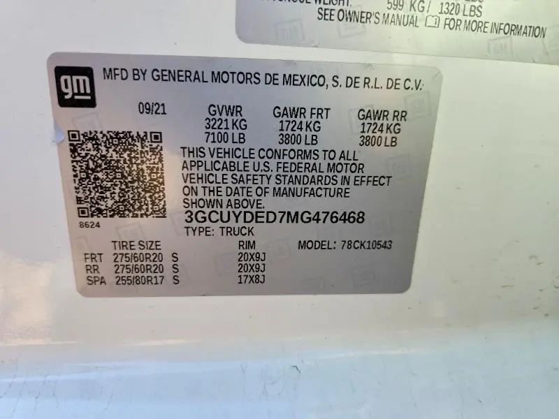 2021 CHEVROLET SILVERADO K1500 LT  