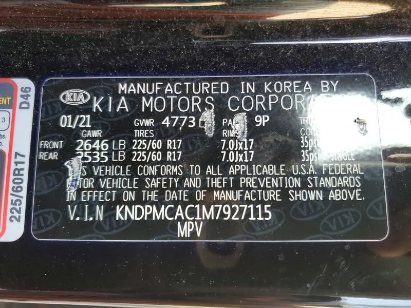 2021 KIA SPORTAGE LX  