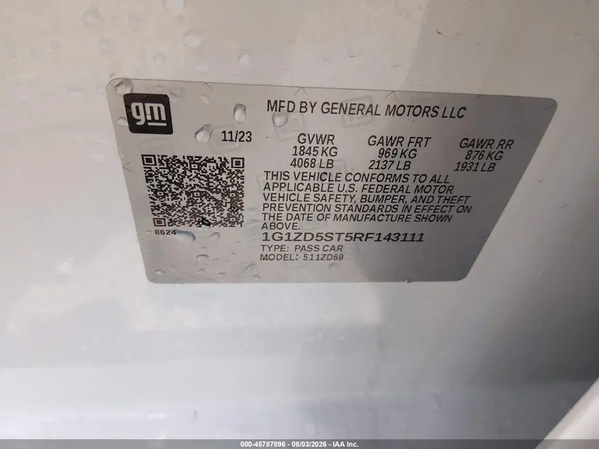 2024 CHEVROLET MALIBU FWD 1LT
