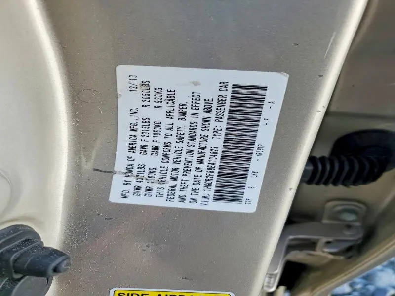 2014 HONDA ACCORD EXL  