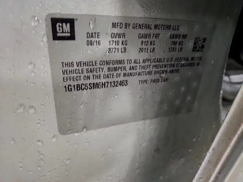 2017 CHEVROLET CRUZE LS  