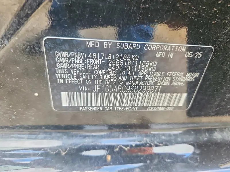 2025 SUBARU IMPREZA   