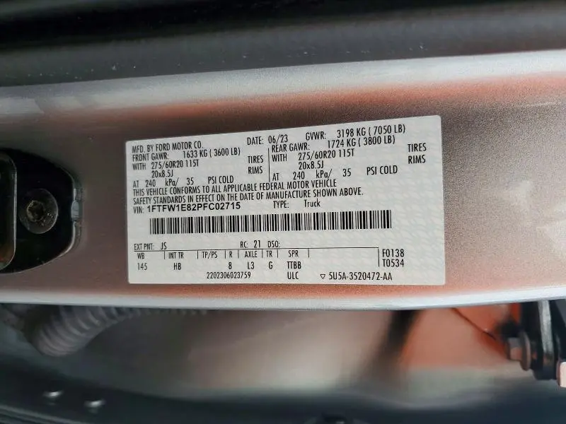 2023 FORD F150 SUPERCREW  