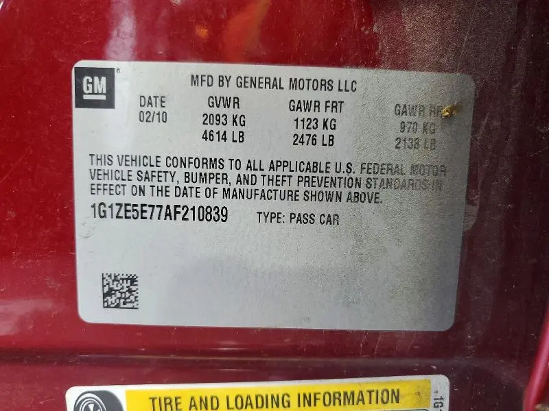 2010 CHEVROLET MALIBU LTZ  