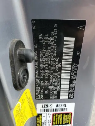 2012 TOYOTA SIENNA LE  