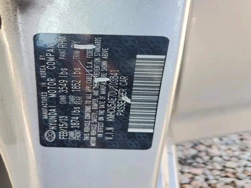 2013 HYUNDAI ACCENT GLS  