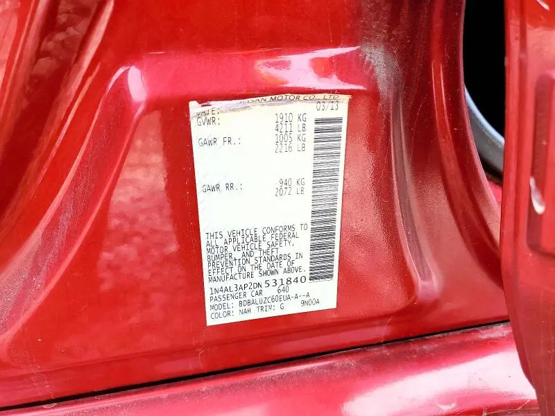 2013 NISSAN ALTIMA 2.5  