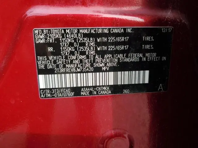 2018 TOYOTA RAV4 ADVENTURE  