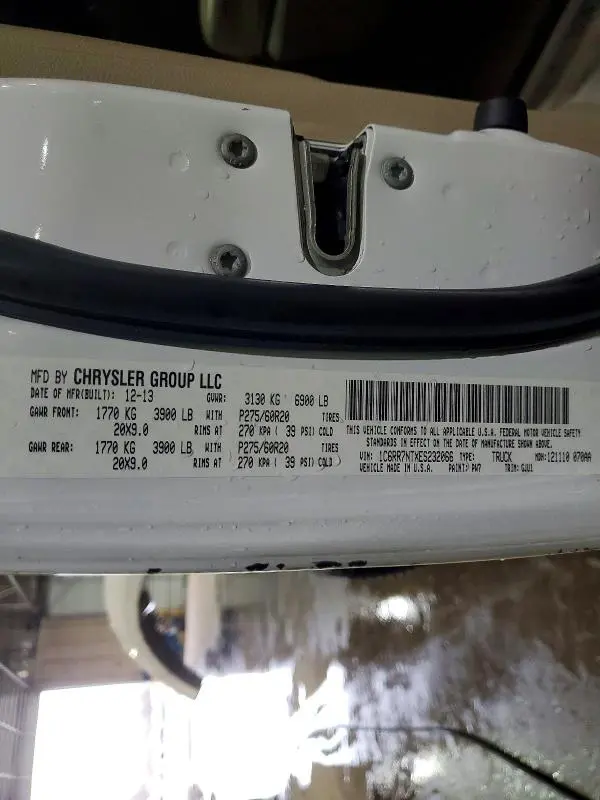 2014 RAM 1500 LARAMIE  