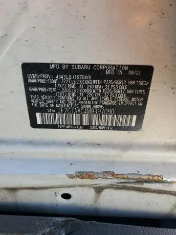 2021 SUBARU CROSSTREK   