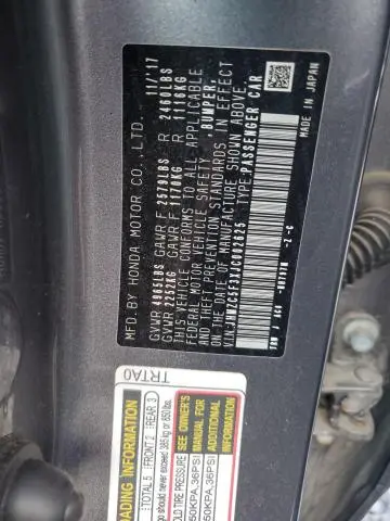 2020 HONDA CLARITY TOURING  