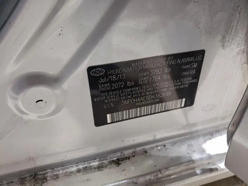 2013 HYUNDAI ELANTRA GLS  