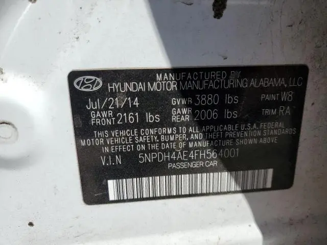 2015 HYUNDAI ELANTRA SE