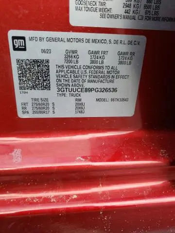 2023 GMC SIERRA K1500 ELEVATION  