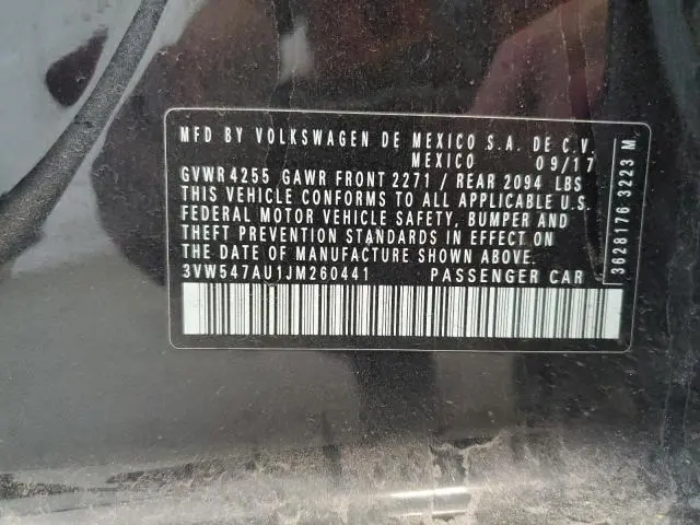 2018 VOLKSWAGEN GTI S