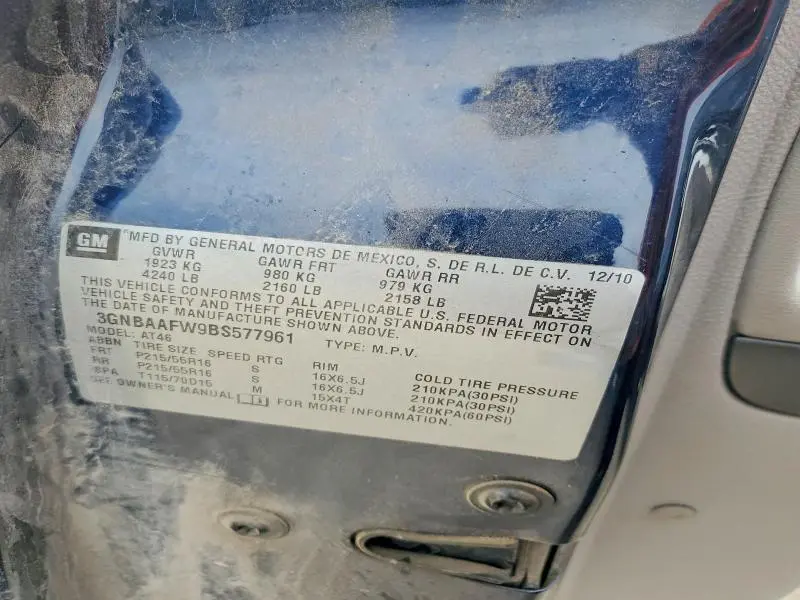 2011 CHEVROLET HHR LS  