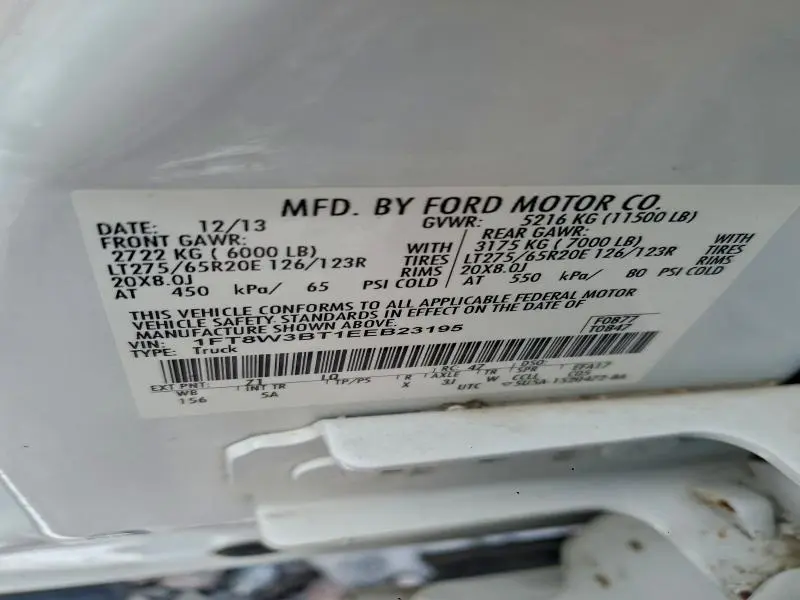 2014 FORD F350 SUPER DUTY  