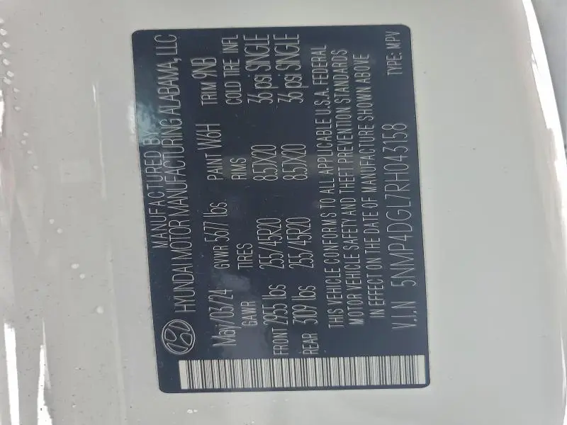 2024 HYUNDAI SANTA FE LIMITED  