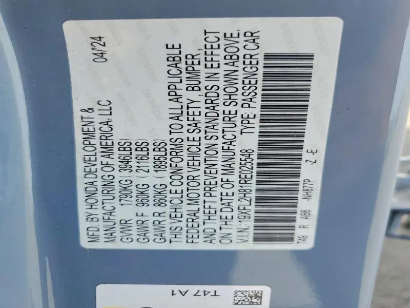 2024 HONDA CIVIC SPORT  