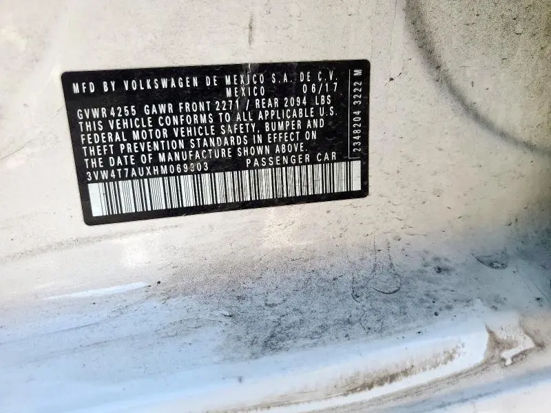 2017 VOLKSWAGEN GTI S