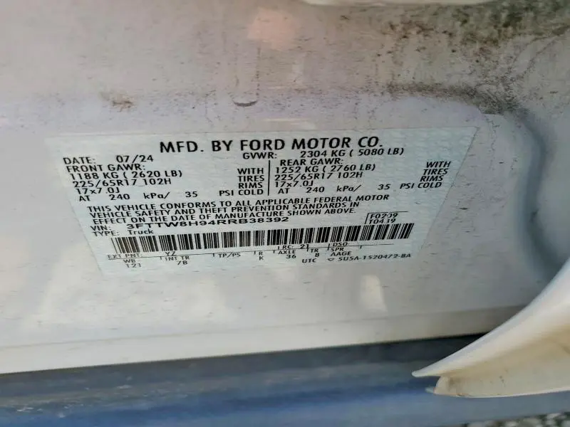 2024 FORD MAVERICK XLT  