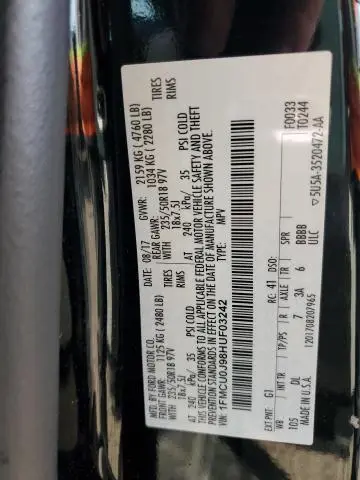 2017 FORD ESCAPE TITANIUM  