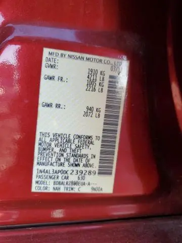 2013 NISSAN ALTIMA 2.5  