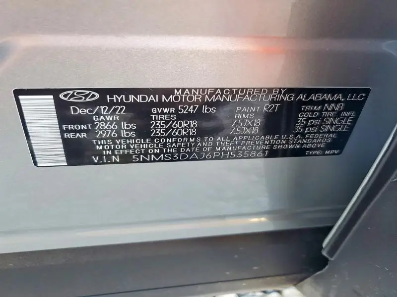 2023 HYUNDAI SANTA FE BASE  