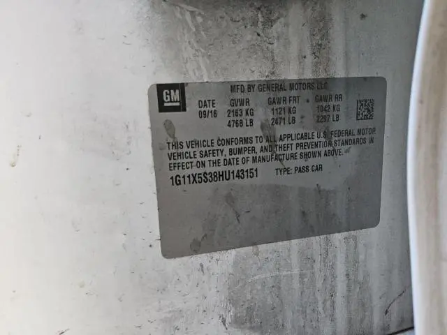 2017 CHEVROLET IMPALA LS  