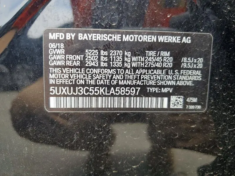 2019 BMW X4 XDRIVE30I  