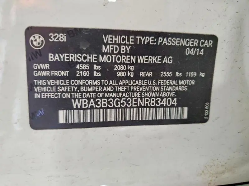 2014 BMW 328 XI  