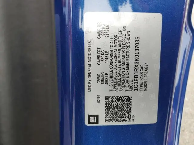 2019 CHEVROLET CAMARO LS  