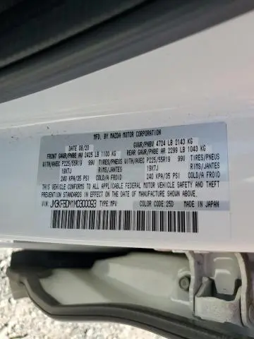 2021 MAZDA CX-5 GRAND TOURING  