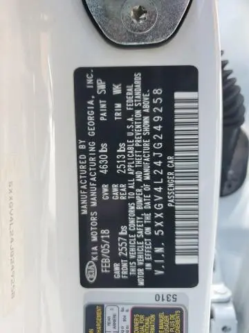 2018 KIA OPTIMA SXL  