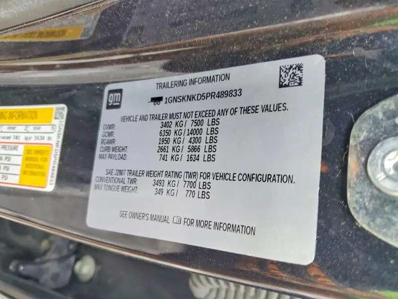 2023 CHEVROLET TAHOE K1500 LT  