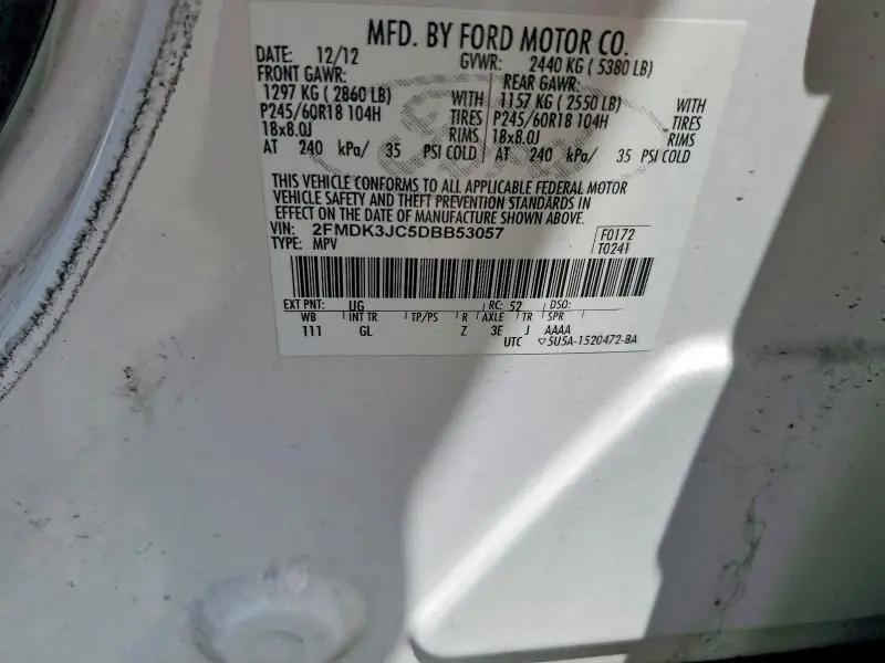 2013 FORD EDGE SEL  