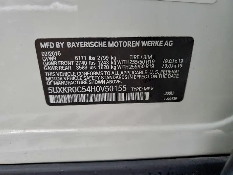 2017 BMW X5 XDRIVE35I  