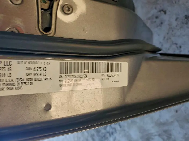 2012 CHRYSLER 300 LIMITED  