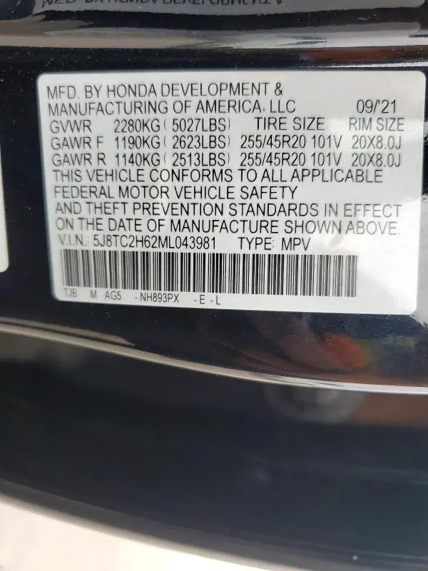 2021 ACURA RDX A-SPEC  