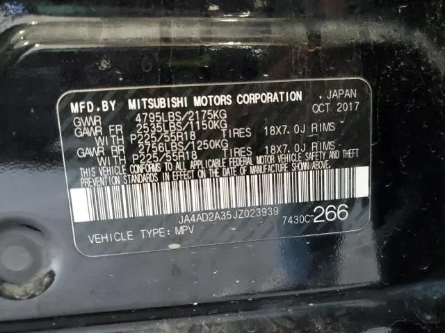 2018 MITSUBISHI OUTLANDER ES  