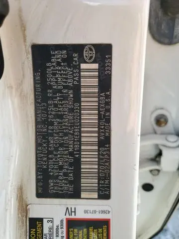 2014 TOYOTA AVALON HYBRID  