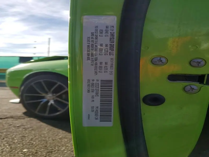 2015 DODGE CHALLENGER R/T SCAT PACK  
