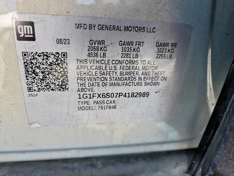 2023 CHEVROLET BOLT EV 2LT  